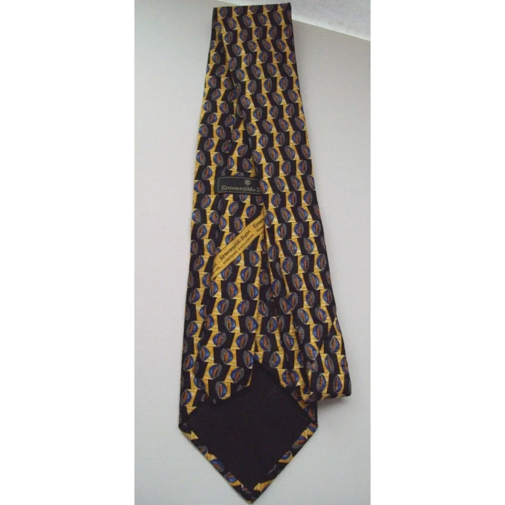 Men's Ermenegildo Zegna Silk Neck Tie, Geometric